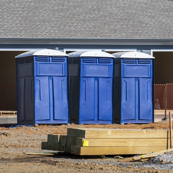 how often are the porta potties cleaned and serviced during a rental period in Bridgewater